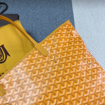 GOYARD ARTOIS PM TOTE BAG YELLOW - close up - replica sneakers