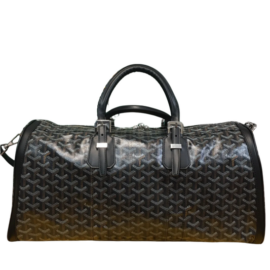 GOYARD Boston 50 Travel Bag - Black Unisex Streetwear Limited Edition - The GOYARD BOSTON 50 TRAVEL BAG BLACK - REPLICA is the epitome of timeless elegance
