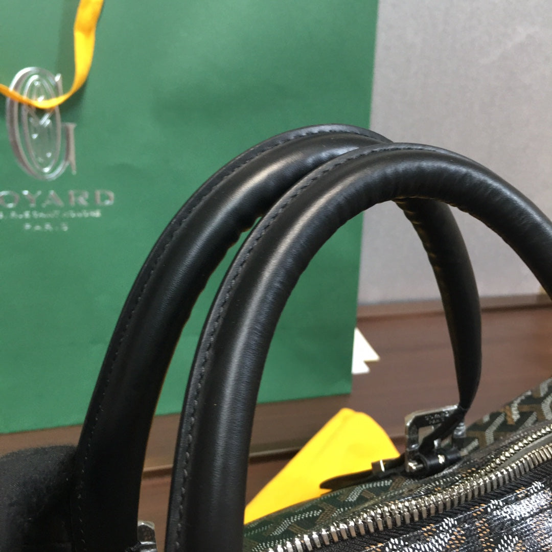 GOYARD BOSTON 50 TRAVEL BAG BLACK - outsole - replica sneakers