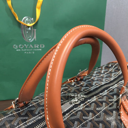 GOYARD BOSTON 50 TRAVEL BAG BLACK & TAN - insole - replica sneakers