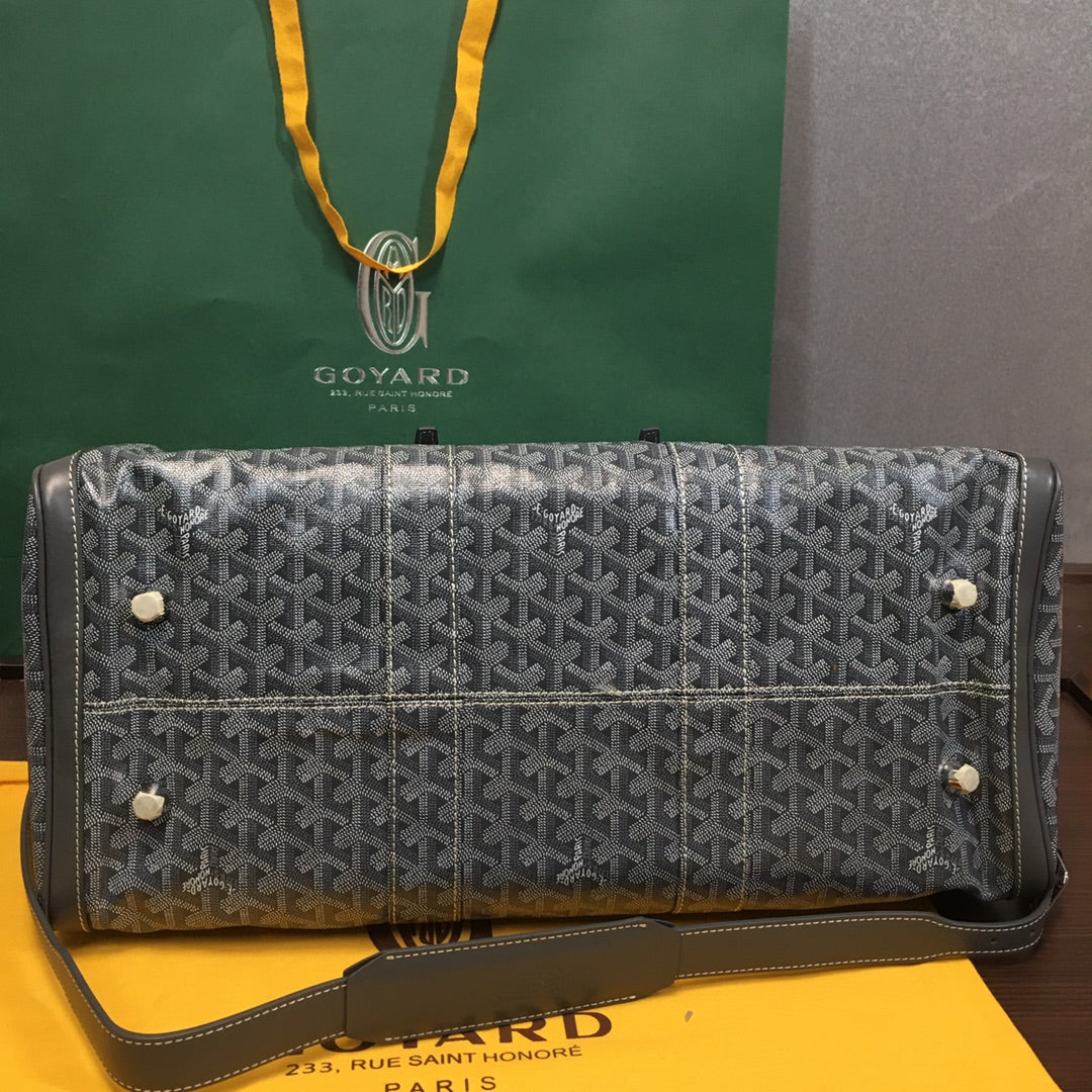 GOYARD BOSTON 50 TRAVEL BAG GREY - logo - replica sneakers