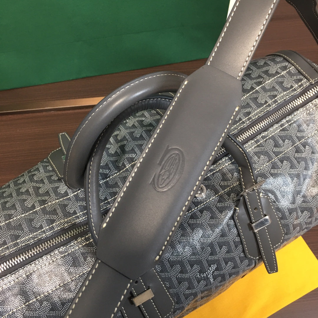 GOYARD BOSTON 50 TRAVEL BAG GREY - detail - replica sneakers