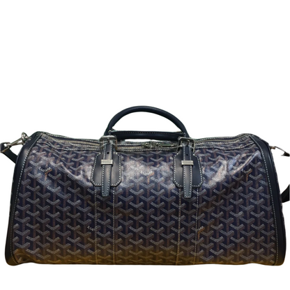 GOYARD Boston 50 Travel Bag - Navy Unisex Streetwear Limited Edition - The GOYARD BOSTON 50 TRAVEL BAG NAVY - REPLICA is a timeless blend of elegance