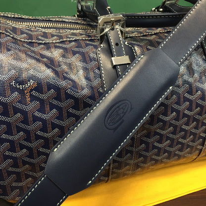 GOYARD BOSTON 50 TRAVEL BAG NAVY - logo - replica sneakers