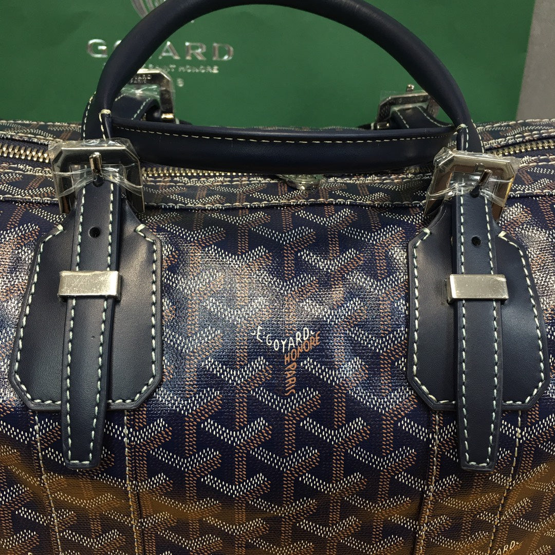 GOYARD BOSTON 50 TRAVEL BAG NAVY - back view - replica sneakers