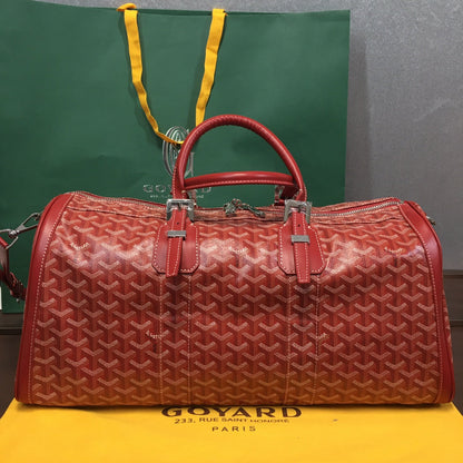 GOYARD BOSTON 50 TRAVEL BAG RED - front view - replica sneakers