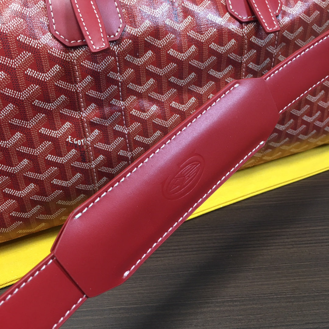 GOYARD BOSTON 50 TRAVEL BAG RED - detail - replica sneakers