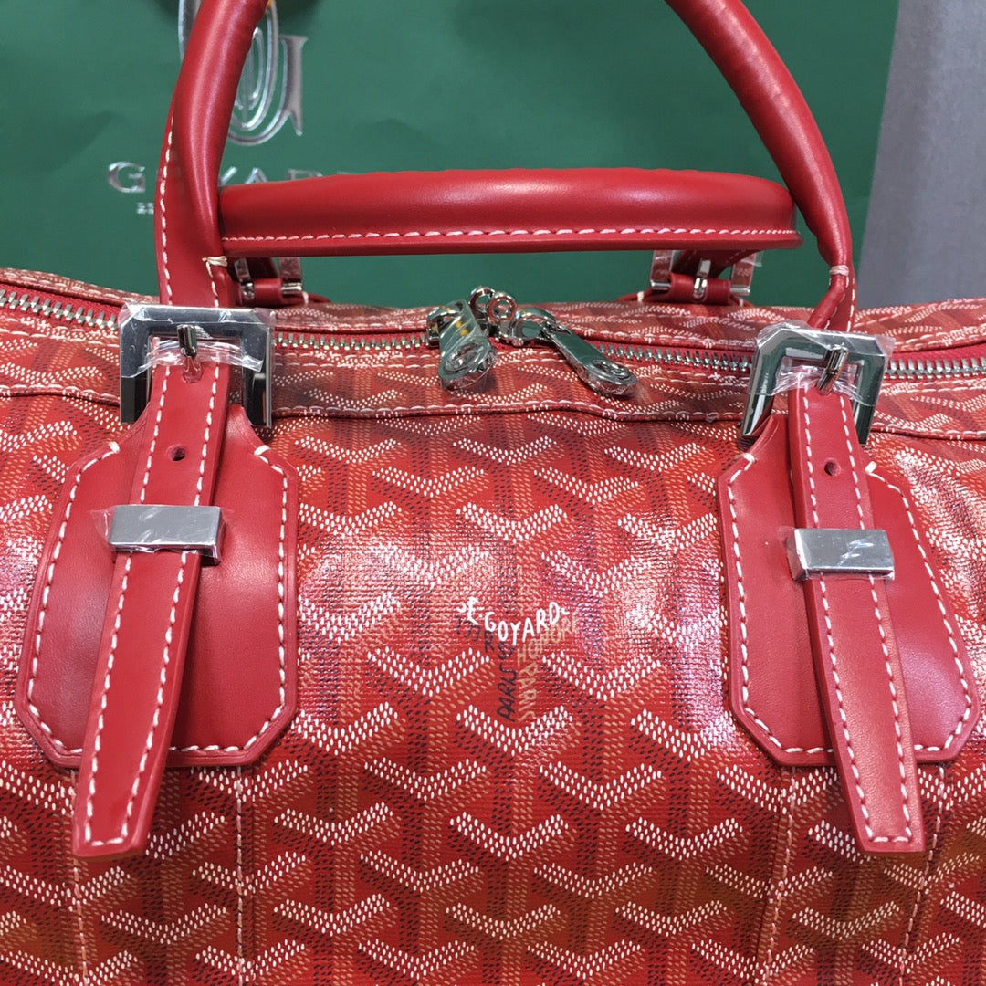 GOYARD BOSTON 50 TRAVEL BAG RED - outsole - replica sneakers