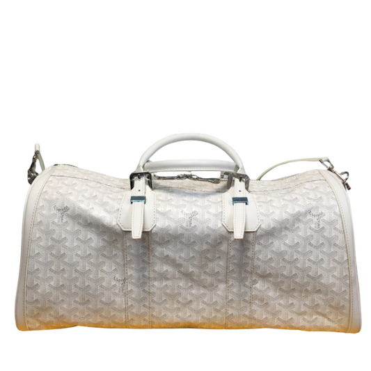 GOYARD Boston 50 Travel Bag - White Unisex Streetwear Limited Edition - The GOYARD BOSTON 50 BAG WHITE - REPLICA is a stunning combination of elegance and