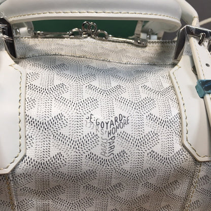 GOYARD BOSTON 50 TRAVEL BAG WHITE - side view - replica sneakers