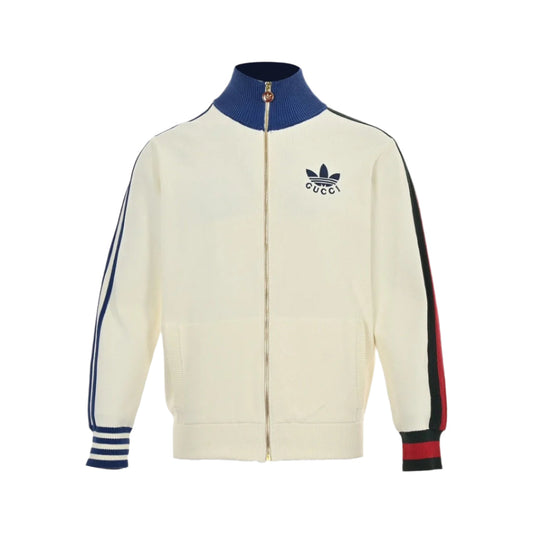 GUCCI - Adidas Track Jacket - Beige Unisex Streetwear Limited Edition