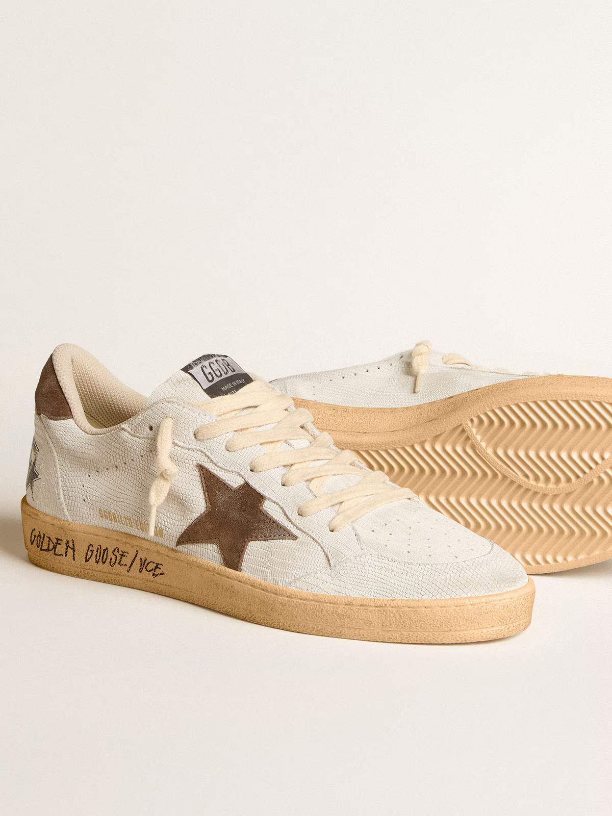 Golden Goose Ball Star Ltd Edition c Star Canvas - Brown Unisex Streetwear Limited Edition