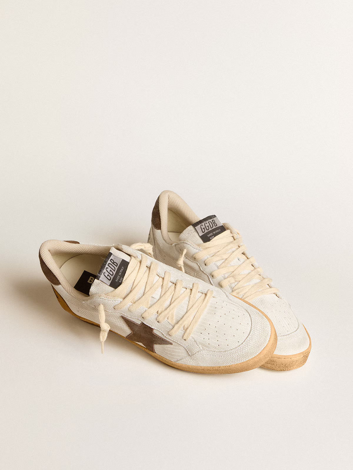 Golden Goose Ball Star Ltd Edition c Star Canvas - Brown Unisex Streetwear Limited Edition