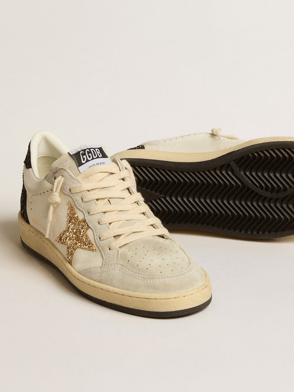 Golden Goose Ball Star Ltd Glitter Sneaker - Black Unisex Streetwear Limited Edition