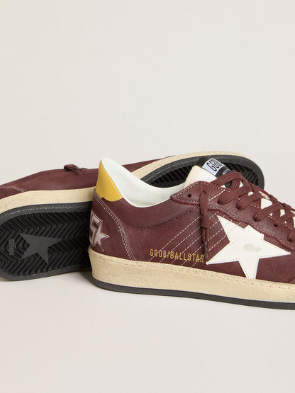 Golden Goose Ball Star Sneaker c Bordeau - Leather - White Unisex Streetwear Limited Edition