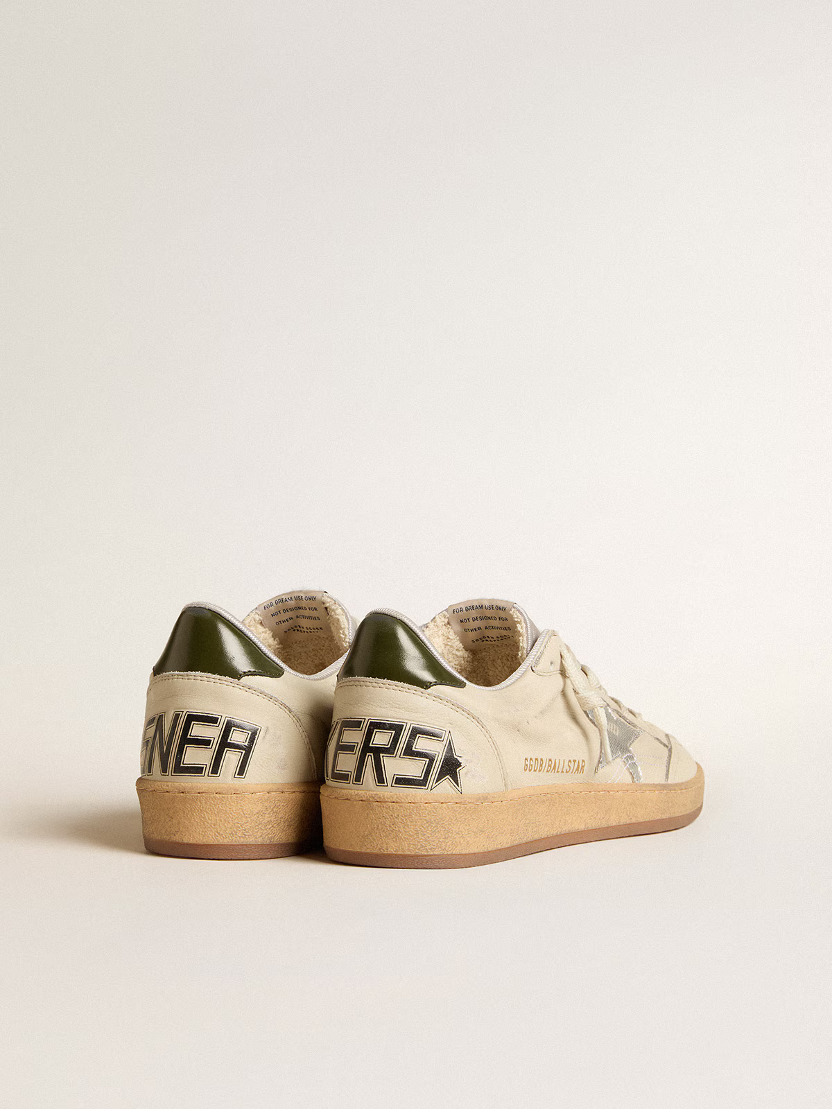 Golden Goose Ball Star Sneaker c & Metallic Silver - Cream Unisex Streetwear Limited Edition