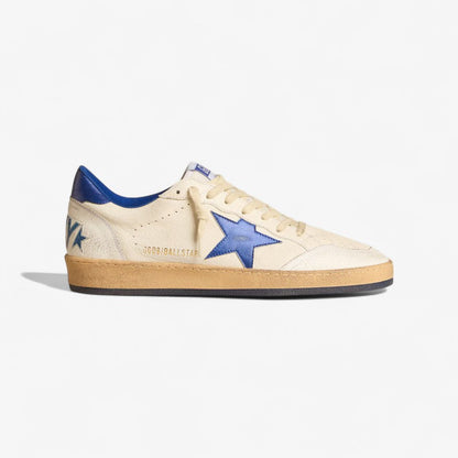 Golden Goose Ball Star Sneaker c Cream & Royal - Blue Unisex Streetwear Limited Edition