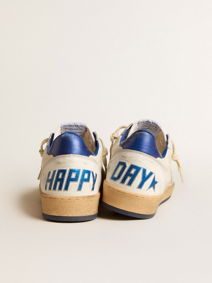 Golden Goose Ball Star Sneaker c Cream & Royal - Blue Unisex Streetwear Limited Edition