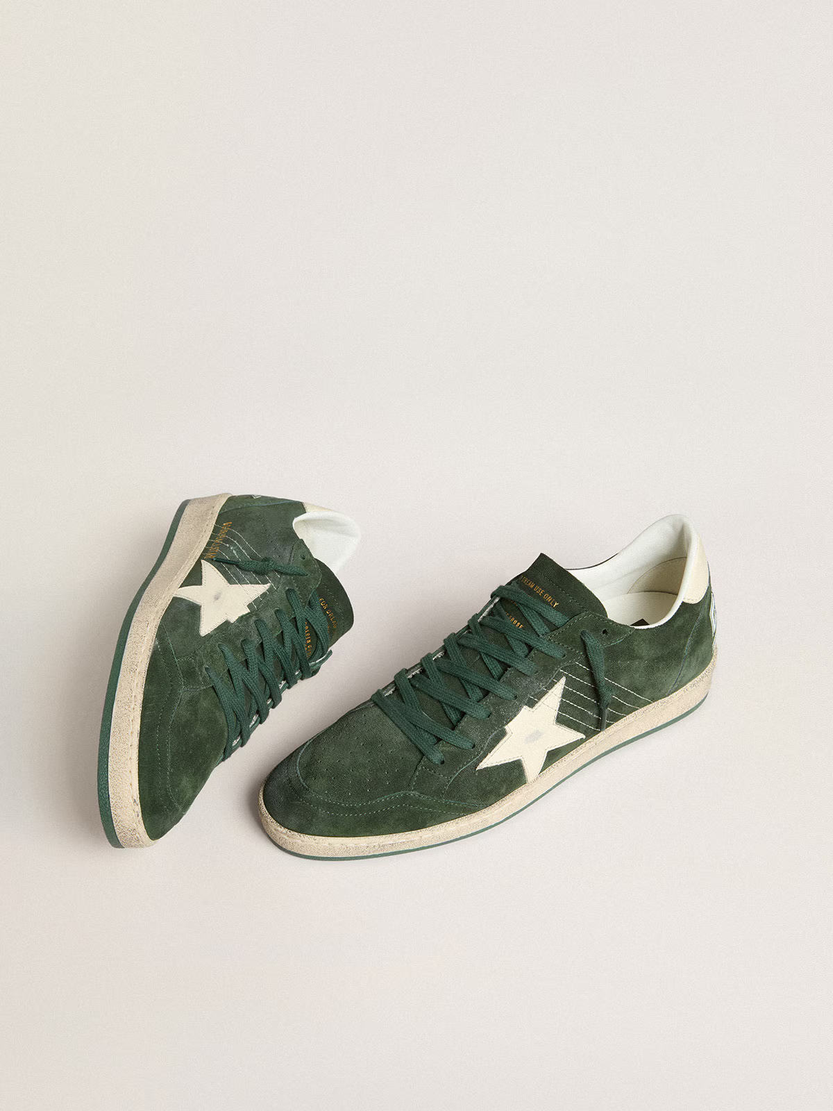 Golden Goose Ball Star Sneaker c Forest Suede - Green Unisex Streetwear Limited Edition