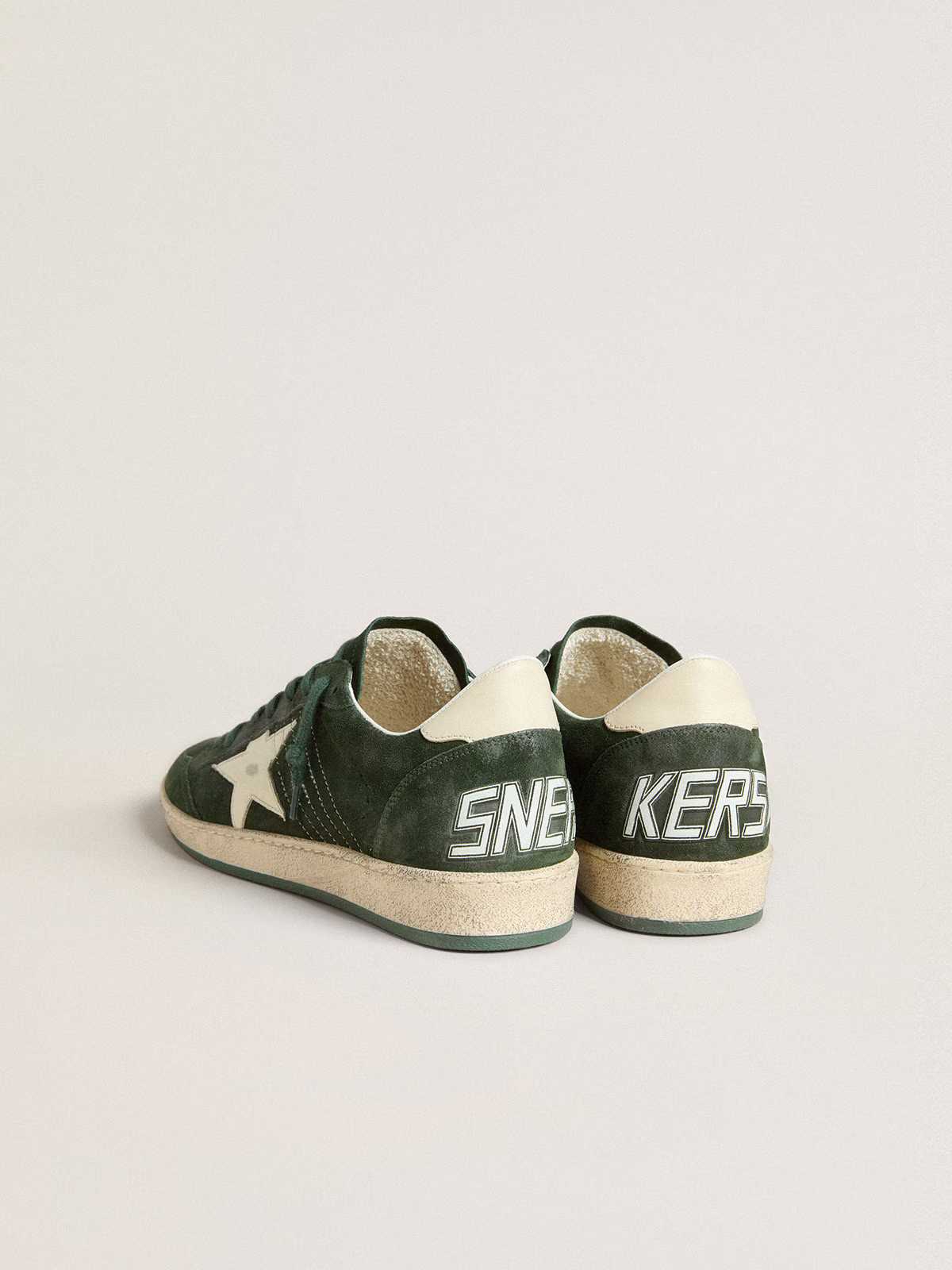 Golden Goose Ball Star Sneaker c Forest Suede - Green Unisex Streetwear Limited Edition