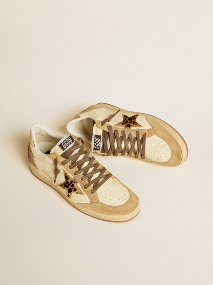 Golden Goose Ball Star Sneaker c Leopard Star Edition - Red Unisex Streetwear Limited Edition