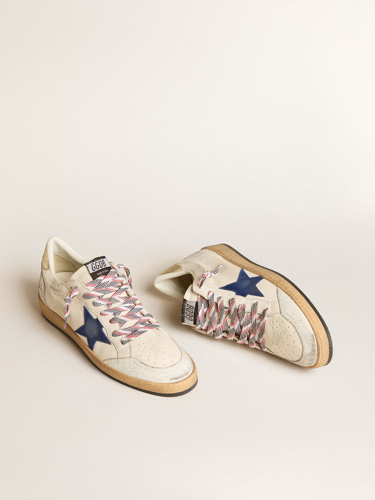 Golden Goose Ball Star c Star With Americana Laces - Navy Unisex Streetwear Limited Edition