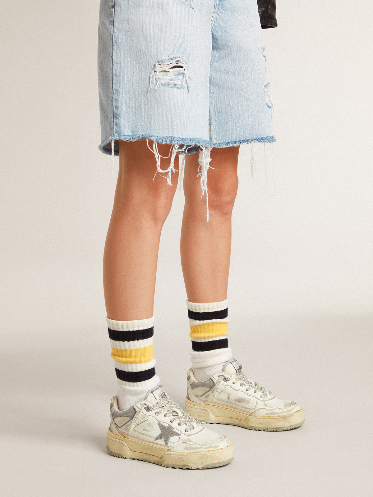 Golden Goose Ball Star c Swarovski Crystal Edition - Gray Unisex Streetwear Limited Edition