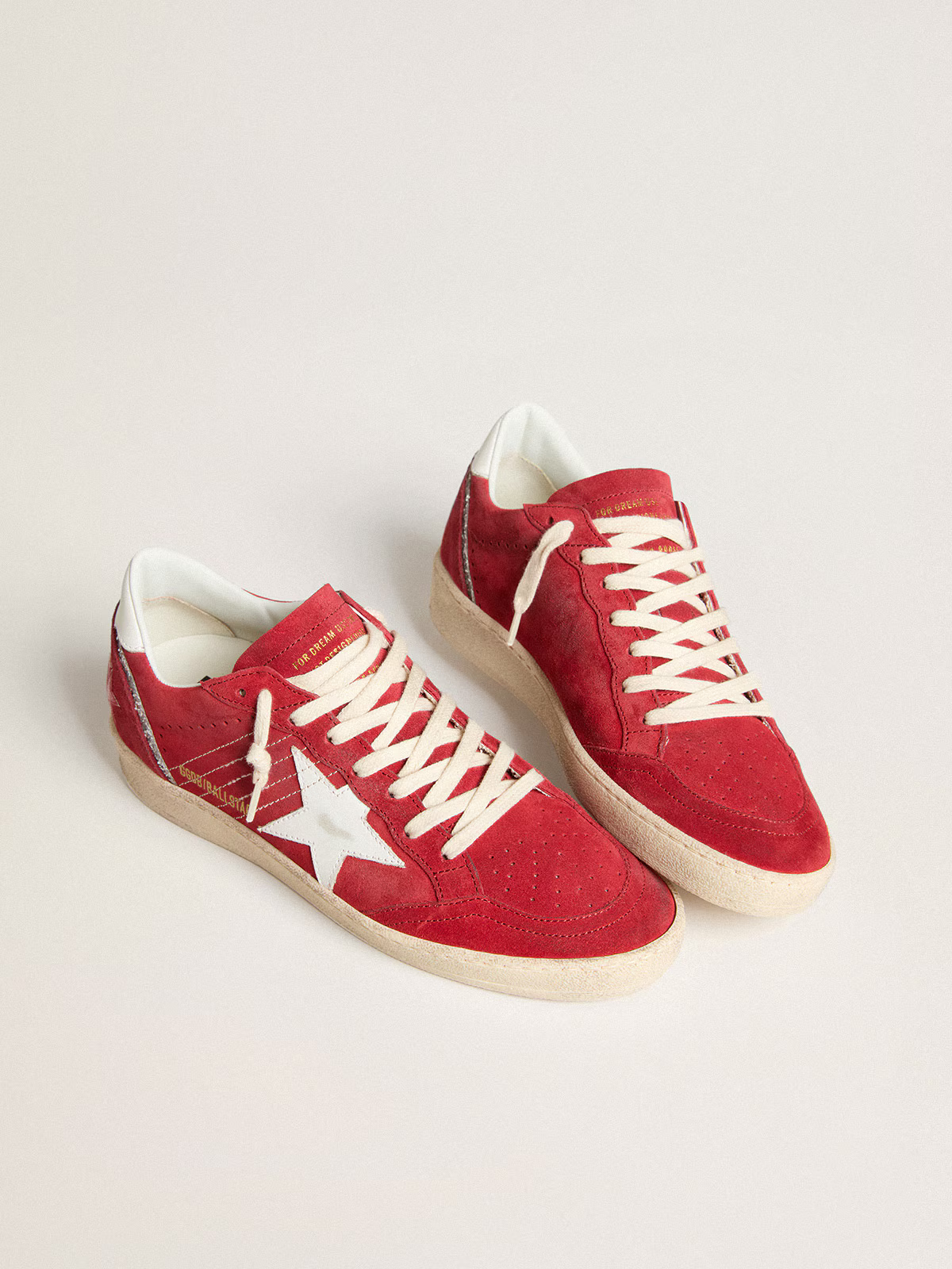 Golden Goose Ball Star c Varsity - Red Unisex Streetwear Limited Edition