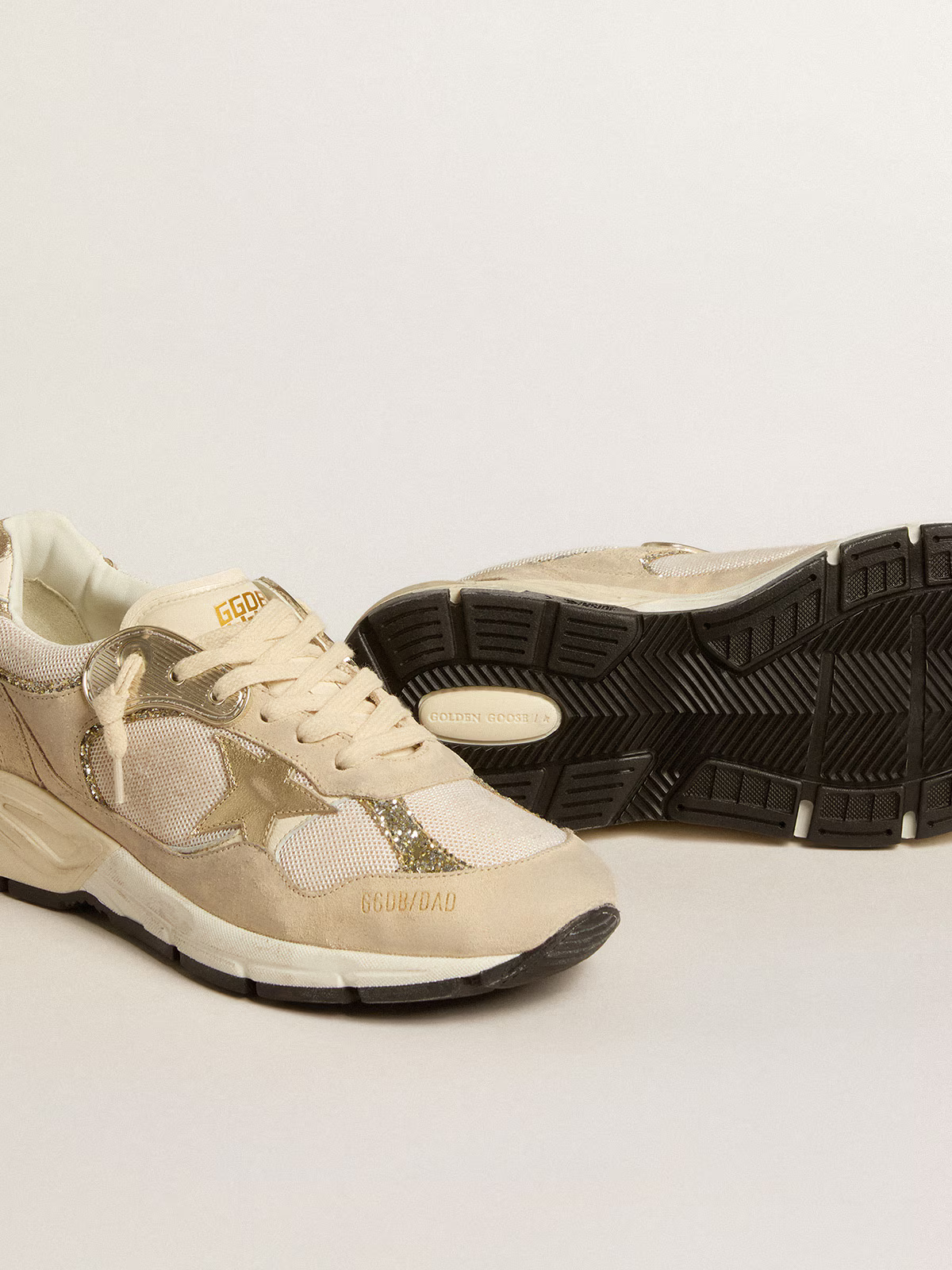 Golden Goose Dad-star Sneaker Glitter - Beige Unisex Streetwear Limited Edition