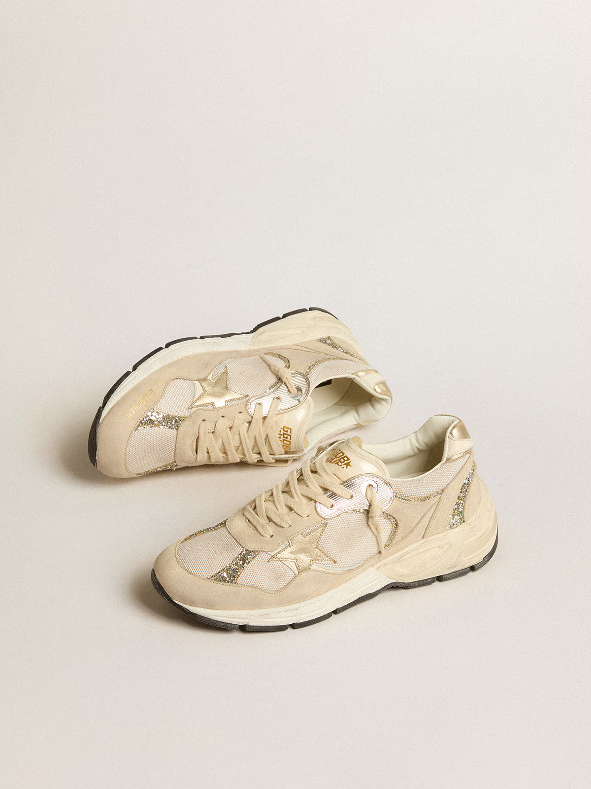 Golden Goose Dad-star Sneaker Glitter - Beige Unisex Streetwear Limited Edition