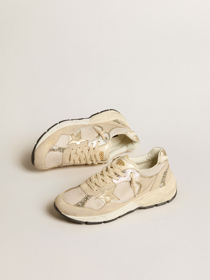 Golden Goose Dad-star Sneaker Glitter - Beige Unisex Streetwear Limited Edition