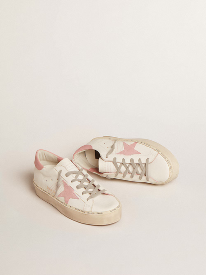 Golden Goose Hi Star Sneaker c Suede Star - Pink Unisex Streetwear Limited Edition