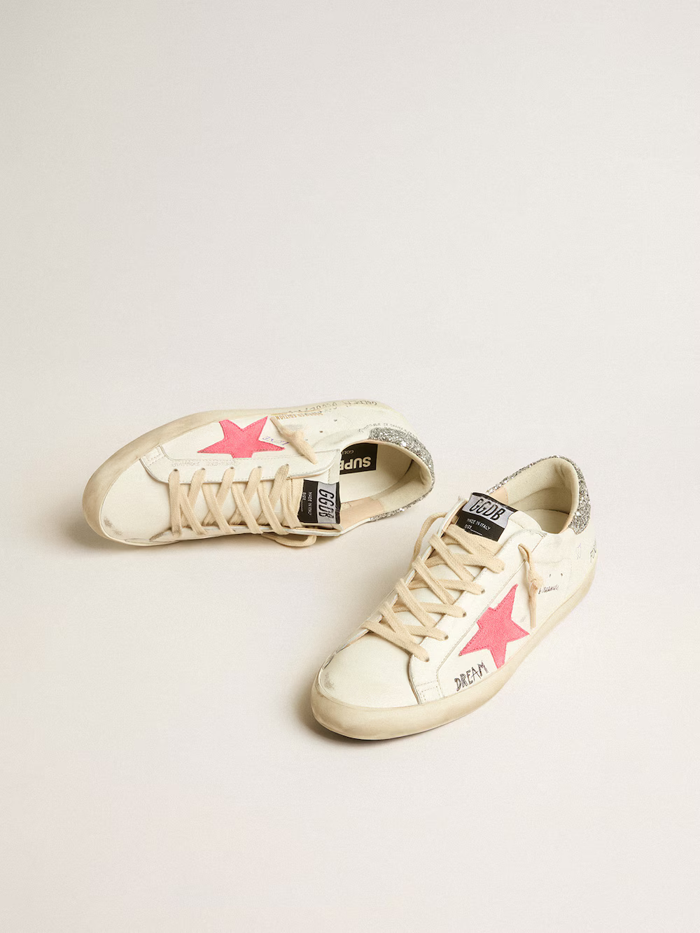 Golden Goose Limited Edition Slide Sneaker c Nothing Is Impossible Sneakers - White Unisex Streetwear Limited Edition