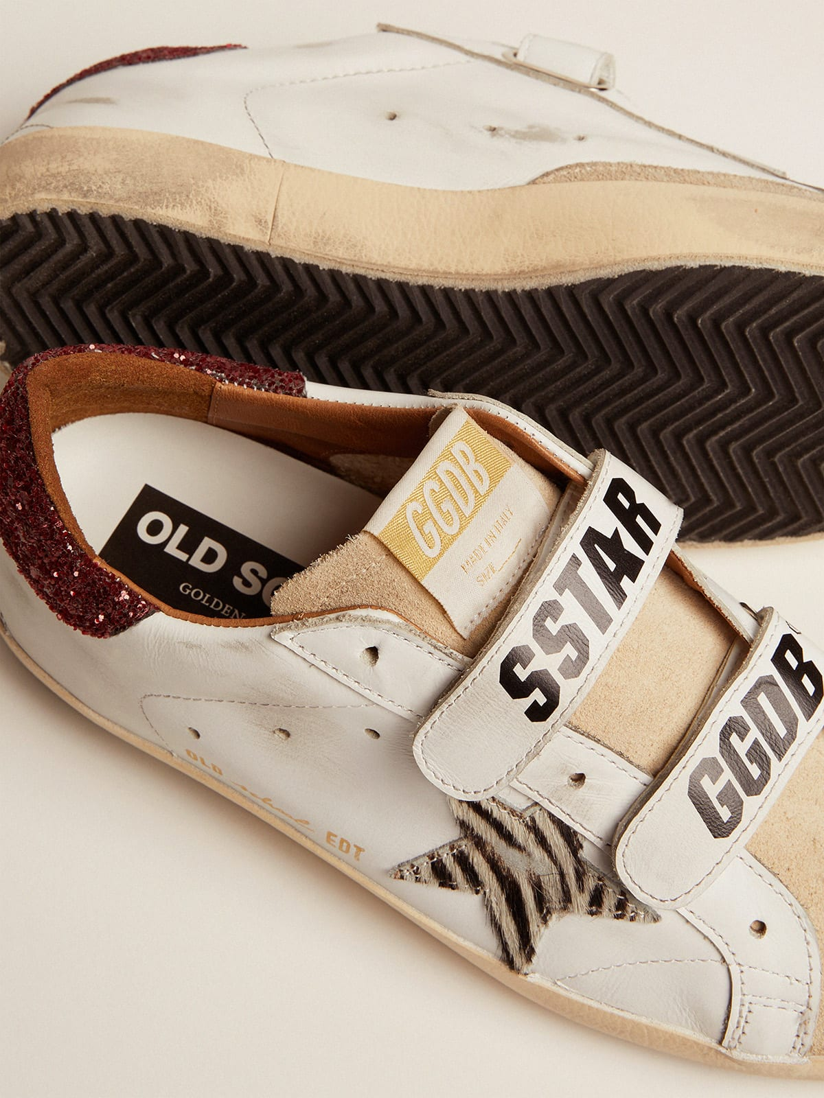 Golden Goose Old School Glitter Sneaker - Zebra Unisex Streetwear Limited Edition