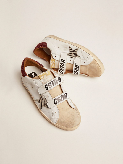 Golden Goose Old School Glitter Sneaker - Zebra Unisex Streetwear Limited Edition