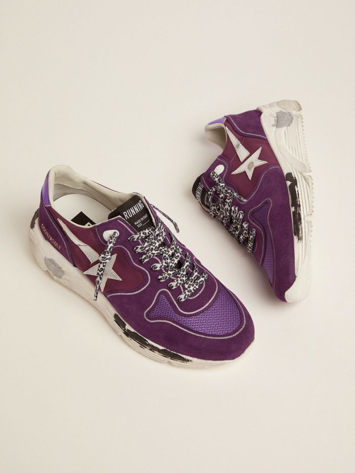 Golden Goose Running Sole Suede Sneaker - Purple Unisex Streetwear Limited Edition