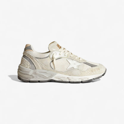 Golden Goose Running Sole Sneaker In With Distressed Details - White Unisex Streetwear Limited Edition