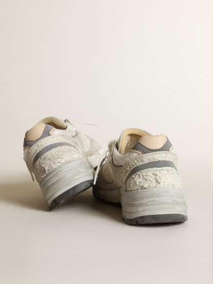 Golden Goose Running Sole Sneaker In With Distressed Details - White Unisex Streetwear Limited Edition