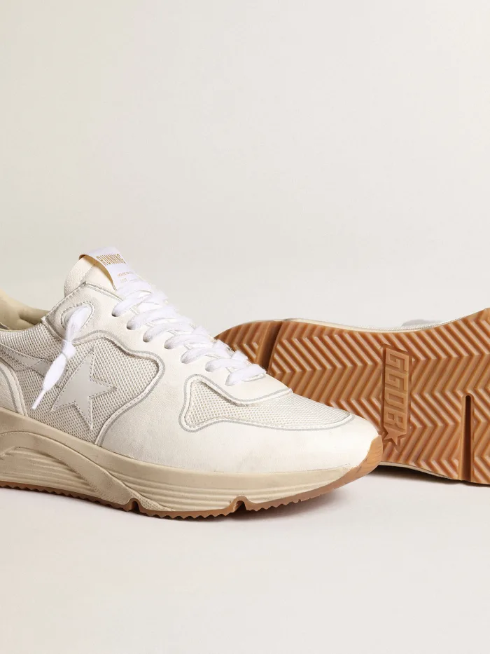 Golden Goose Running Sole Mesh Sneaker - White Unisex Streetwear Limited Edition