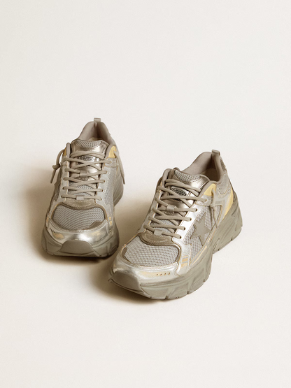 Golden Goose Running Sole c Metallic Gold - Red Unisex Streetwear Limited Edition