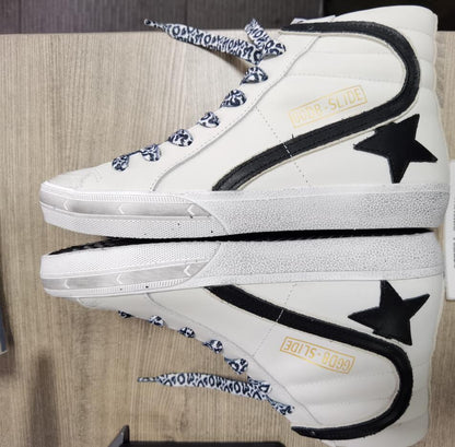 Golden Goose Slide High-top Sneaker - Black Unisex Streetwear Limited Edition