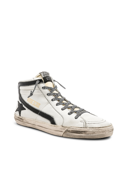 Golden Goose Slide High-top Sneaker - Black Unisex Streetwear Limited Edition