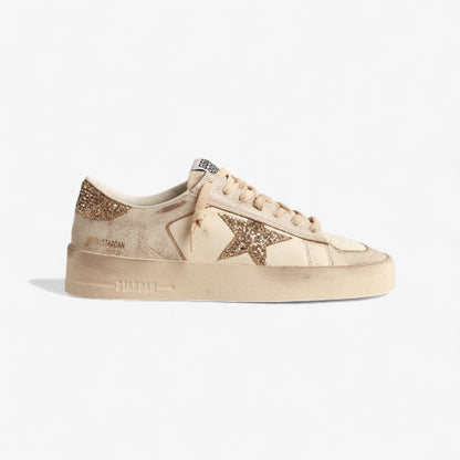 Golden Goose Stardan Sneaker c Glitter Star & Heel Tab - Red Unisex Streetwear Limited Edition