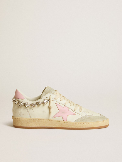 Golden Goose Stardan Sneaker With Star And Crystal Chain - Pink Unisex Streetwear Limited Edition