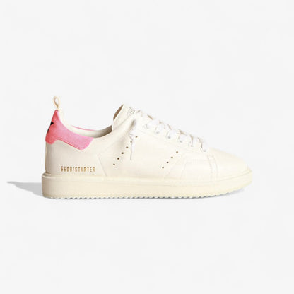 Golden Goose Starter Sneaker c & Pink Heel Tab - White Unisex Streetwear Limited Edition