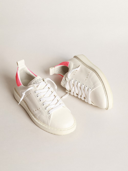 Golden Goose Starter Sneaker c & Pink Heel Tab - White Unisex Streetwear Limited Edition