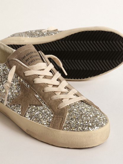 Golden Goose Super-star Allover Glitter Sneaker - Red Unisex Streetwear Limited Edition