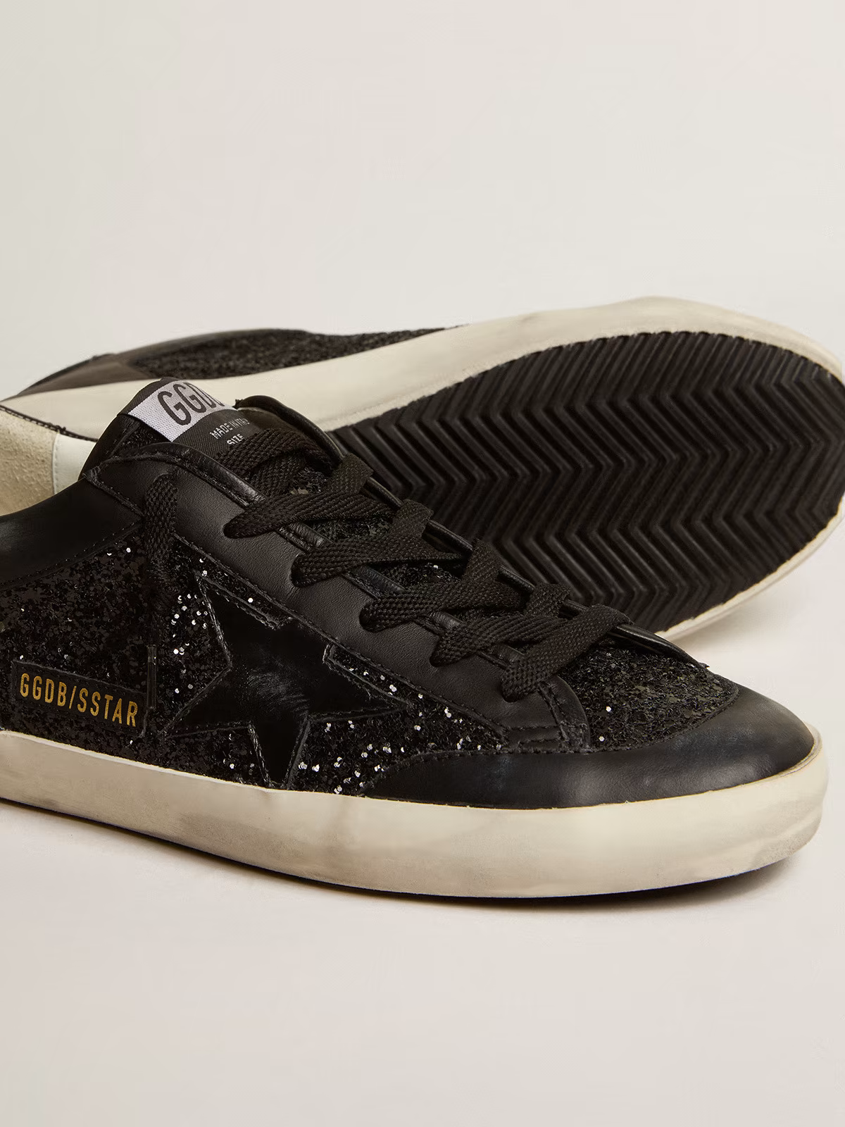 Golden Goose Super-star Glitter Sneaker - Black Unisex Streetwear Limited Edition