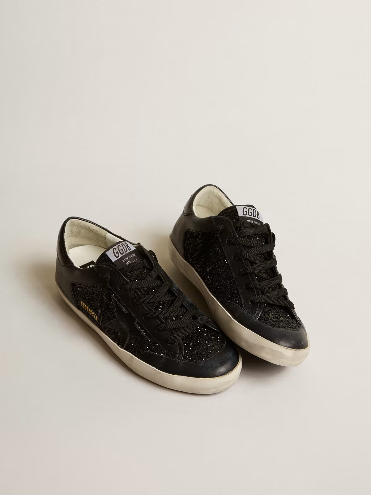 Golden Goose Super-star Glitter Sneaker - Black Unisex Streetwear Limited Edition