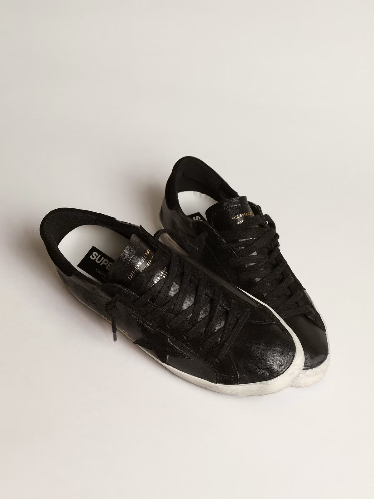 Golden Goose Super-star Leather Sneaker - Black Unisex Streetwear Limited Edition